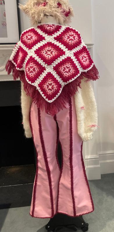 Pink poncho