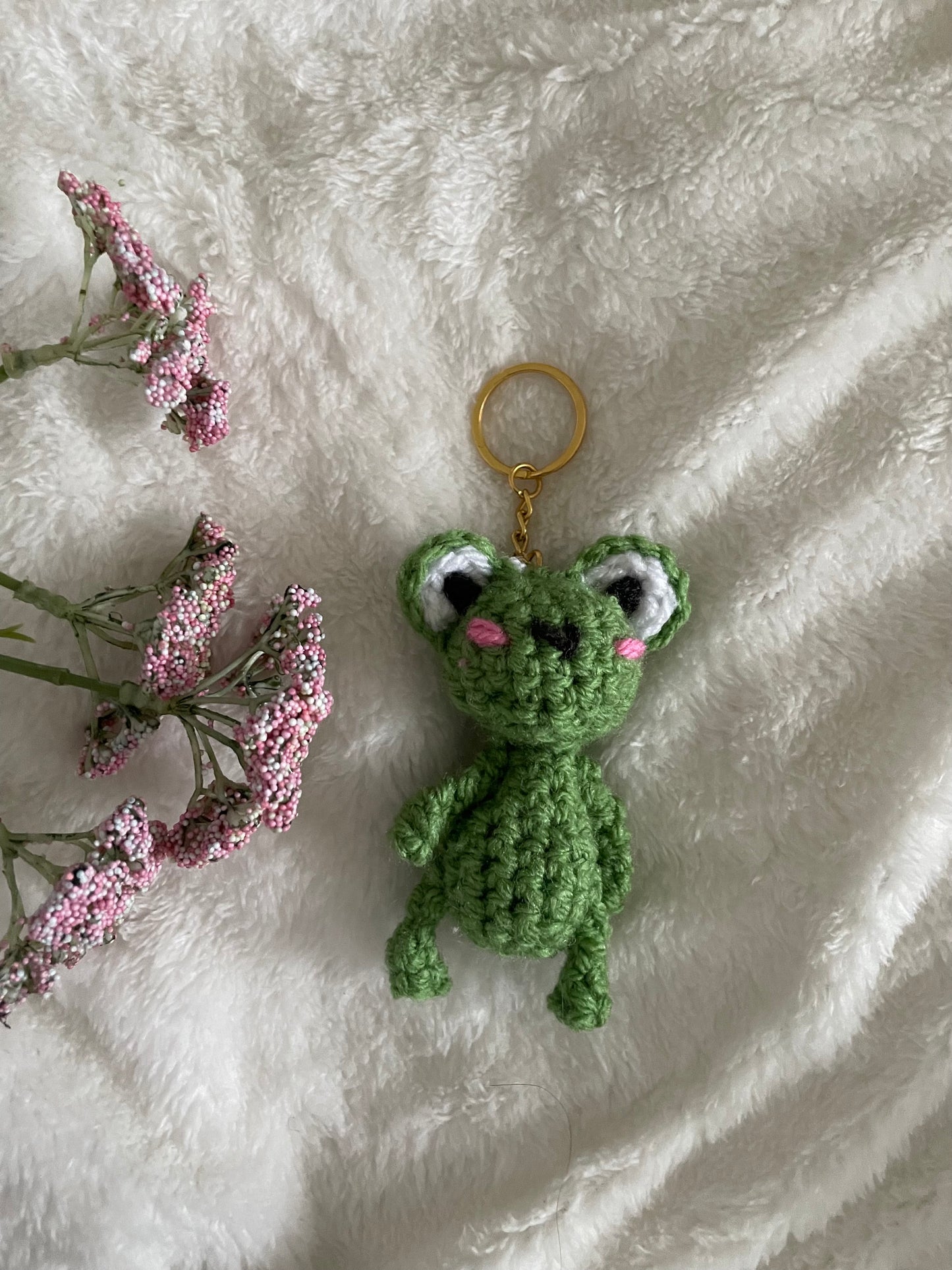 Spring fling froggie keychain