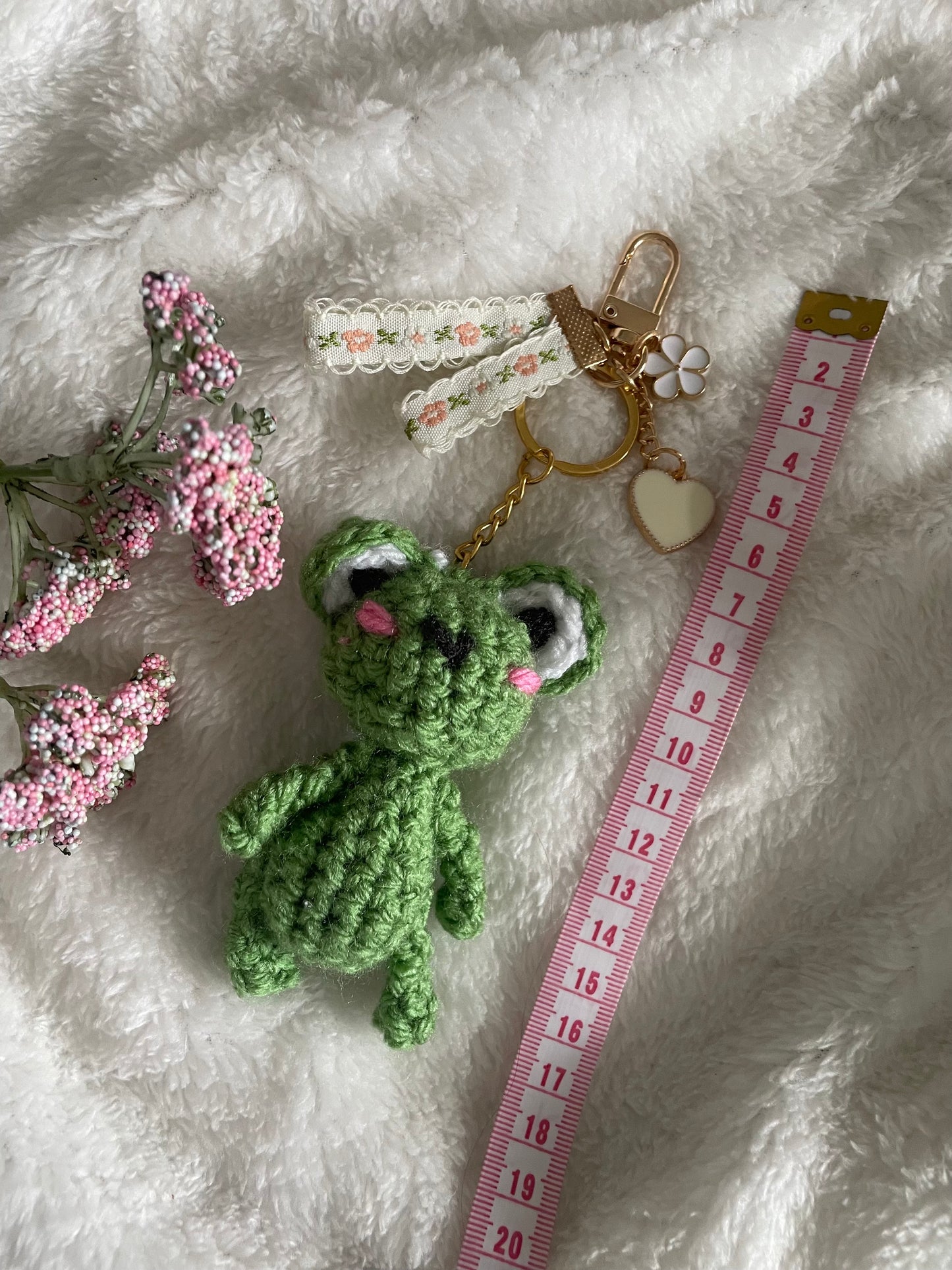 Spring fling froggie keychain