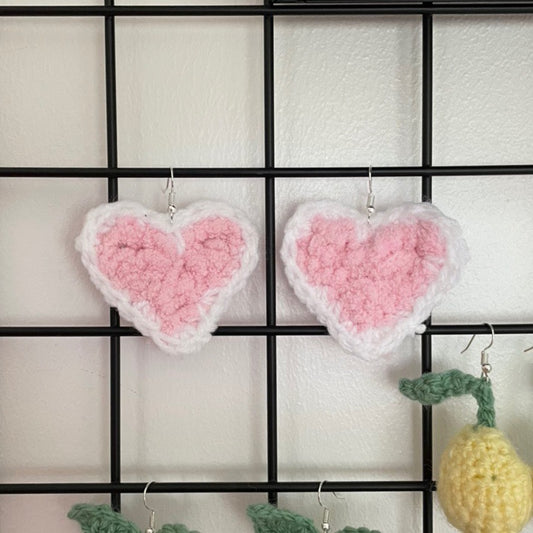 The candy heart earrings