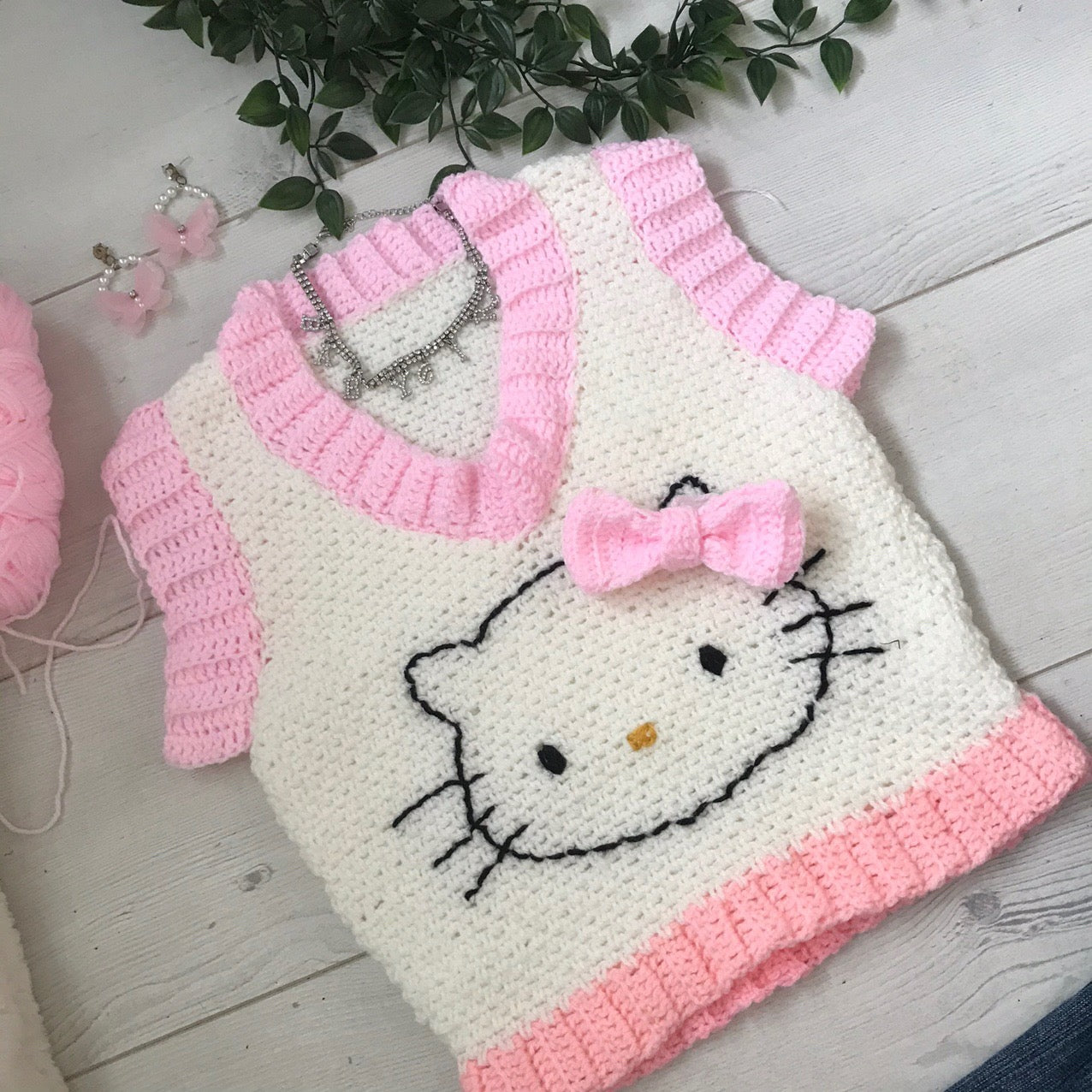 Kitty kat sweater vest top